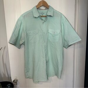 PD&C Mint Green Casual Button Down Shirt 2X